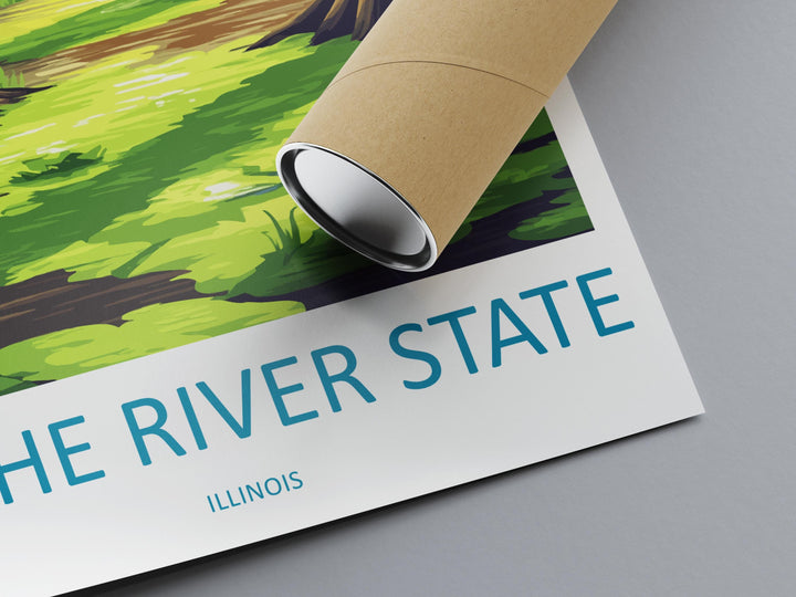 Cache River State Natural Area Travel Print Cache River Wall Decor Illinois Cache River Art Cache River Wall Art Poster Gift Nature Lovers