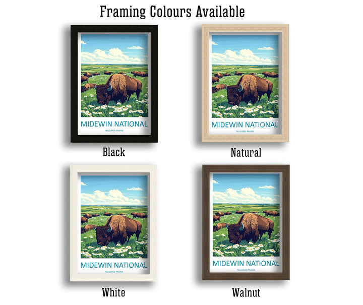 Midewin National Tallgrass Prairie Travel Print Midewin Wall Decor Illinois Midewin Art Midewin Wall Art Poster Gift Nature Prairie Lovers