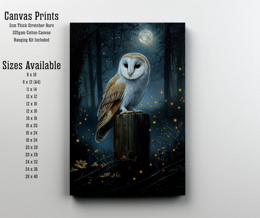 Vintage Owl Print, Cottagecore Woodland Animal Art