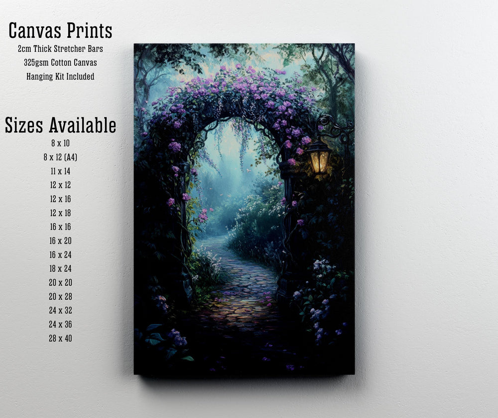 Witch Vine Archway Print: Vintage Gothic Garden Wall Decor