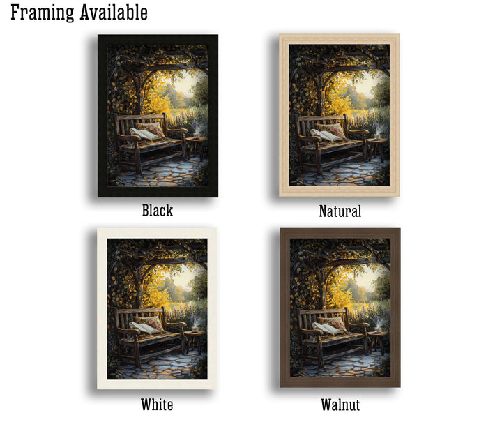 Vintage Garden Print, Dark Academia Cottagecore Wall Decor