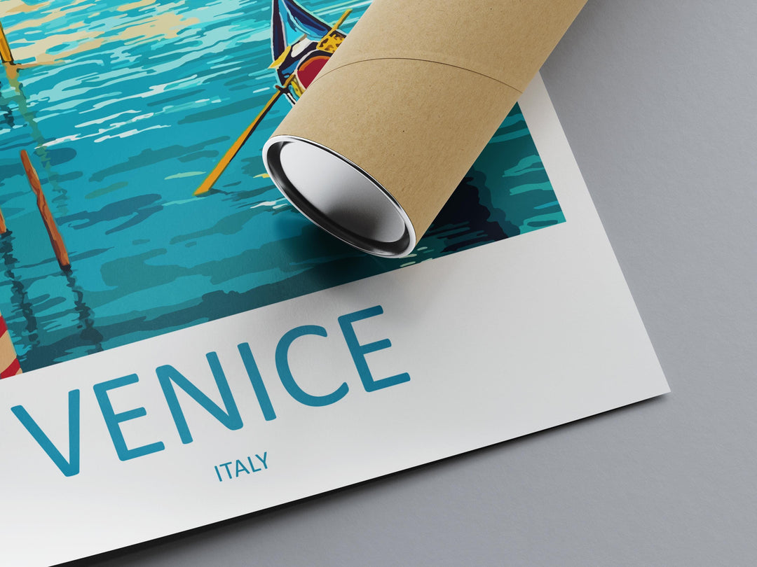 Venice Travel Print Italy Wall Art Canal City Poster Romantic Decor Gift for Europe Lover Historic Architecture Art Print