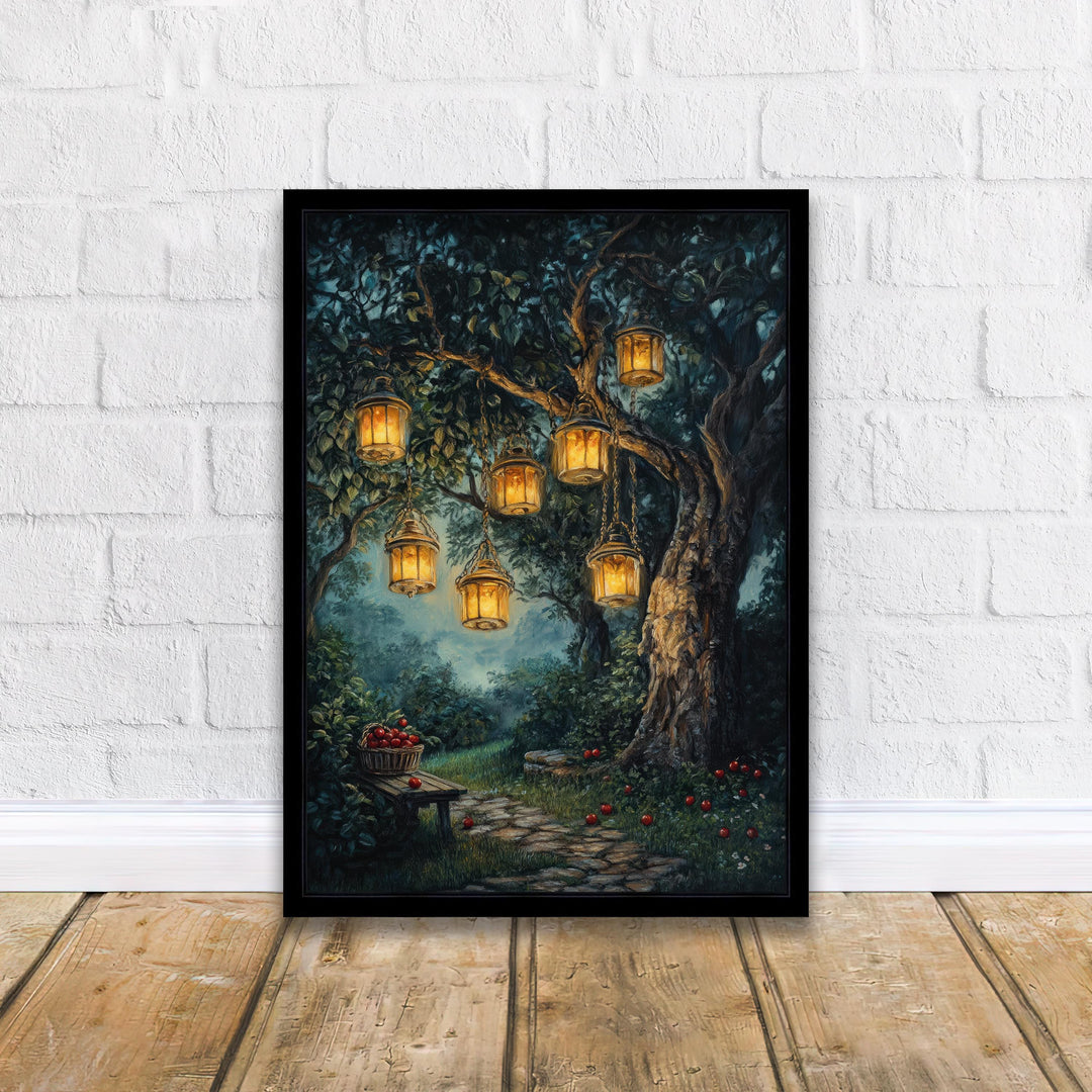 Vintage Forest Print | Dark Academia Antique Landscape Art