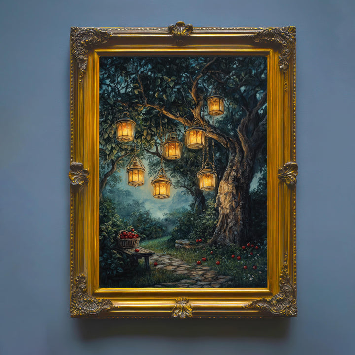 Vintage Forest Print | Dark Academia Antique Landscape Art