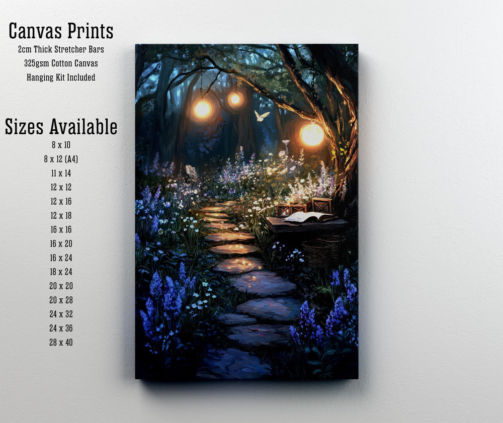 Cottagecore Garden Art Print, Vintage Witchy Botanical Illustration