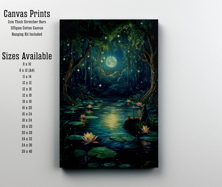 Witch's Pond Art Print | Vintage Cottagecore Wall Decor