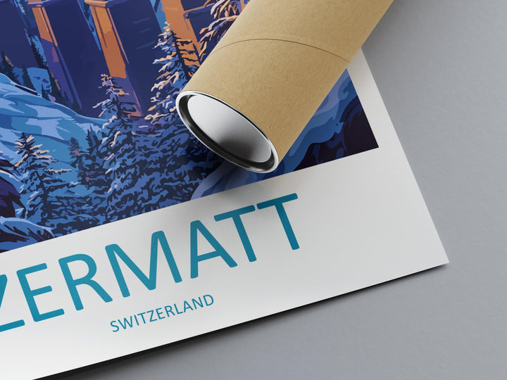 Zermatt Travel Print Zermatt Home Décor Zermatt Alps Art Print Zermatt Mountains Room Print For Swiss Mountains Gift Art Poster Art