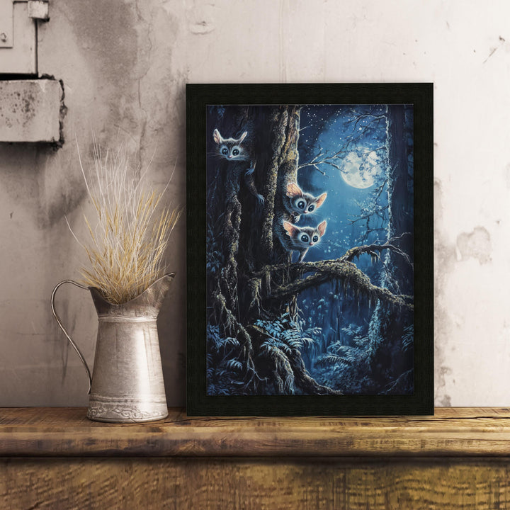 Sugar Glider Print, Vintage Woodland Animal Art
