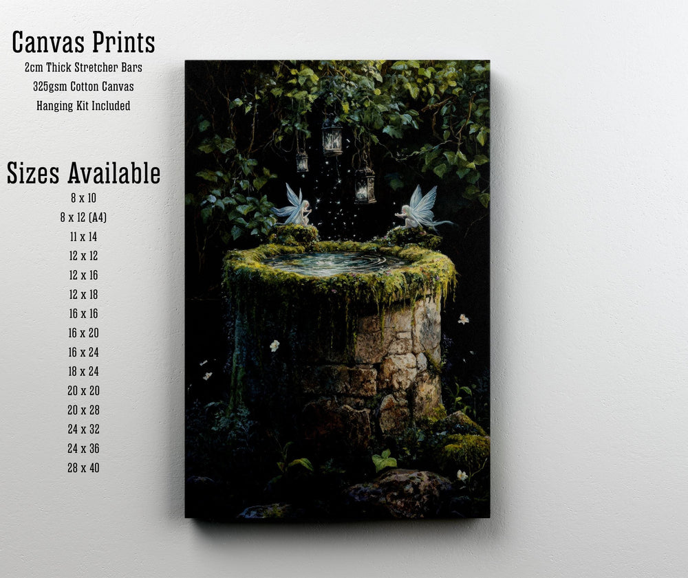 Fairy Well Vintage Print | Cottagecore Fairytale Art