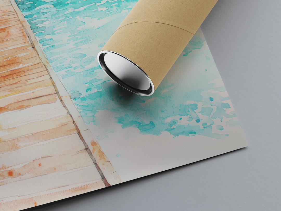 Maldives Watercolor Poster Maldives Travel Print Maldives Wall Art Maldives Island Painting Maldives Souvenir Tropical Decor