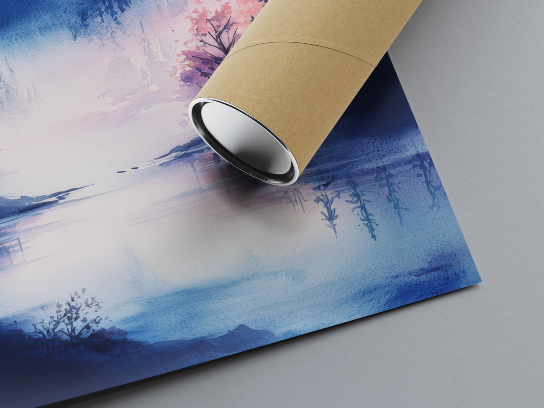 Mount Fuji Watercolor Poster Mount Fuji Travel Print Mount Fuji Wall Art Mount Fuji Landscape Painting Mount Fuji Souvenir Japan Decor