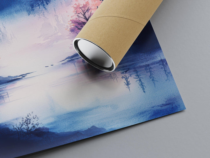 Mount Fuji Watercolor Poster Mount Fuji Travel Print Mount Fuji Wall Art Mount Fuji Landscape Painting Mount Fuji Souvenir Japan Decor