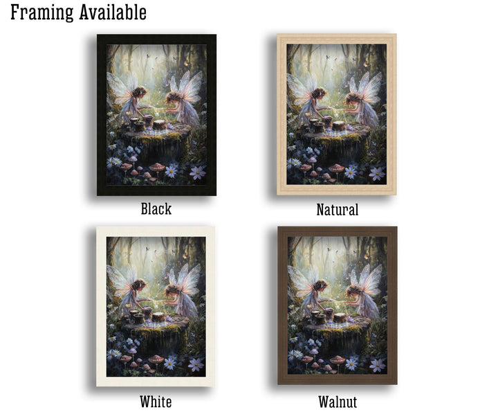 Fairy Potion Brewers Print | Vintage Cottagecore Illustration