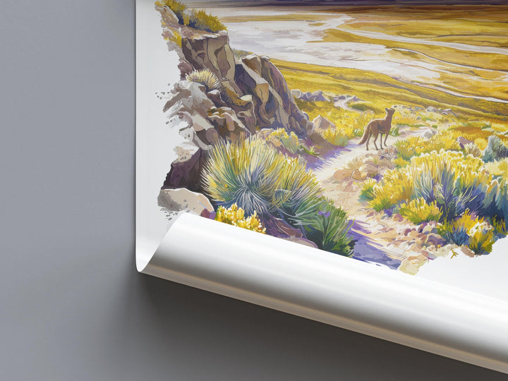 Capitol Reef Watercolor Poster Capitol Reef Travel Print Utah Wall Art Capitol Reef Decor Red Rock Landscape National Park Scene Print