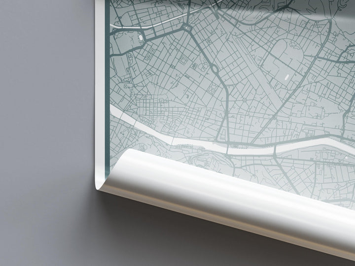 Florence Map Print (8 COLOURS AVAILABLE) Florence City Poster Italy Wall Art Florence Decor Urban Street Map Travel Illustration