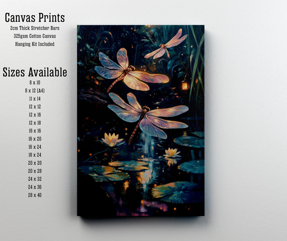 Dragonfly Cottagecore Print, Vintage Nature Wall Decor