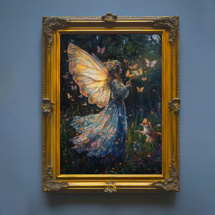 Butterfly Witch Print: Vintage Cottagecore, Dark Academia Wall Art