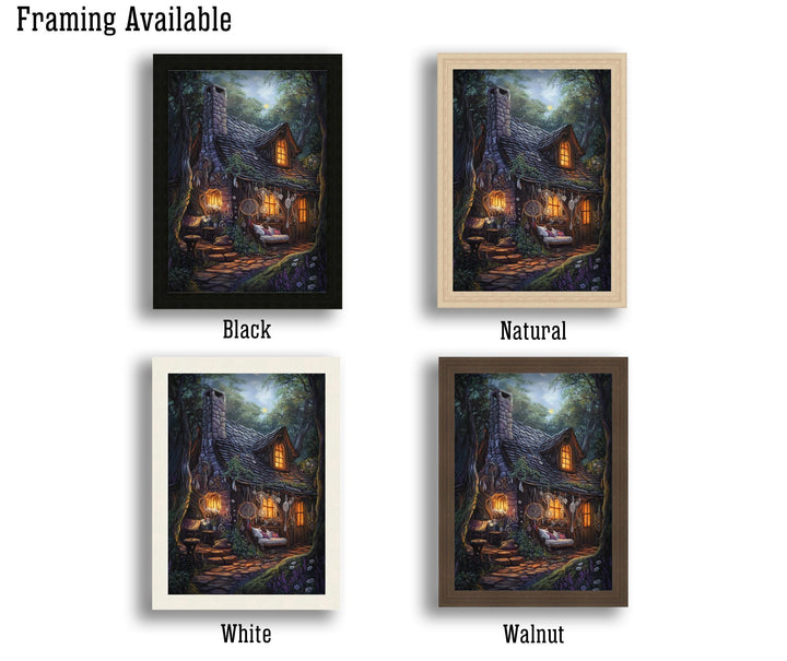 Dreamweaver Cottage Print: Vintage Cottagecore Art, Dark Academia Decor