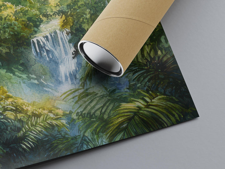 Costa Rica Watercolor Poster Costa Rica Travel Print Rainforest Wall Art Costa Rica Painting Tropical Nature Decor