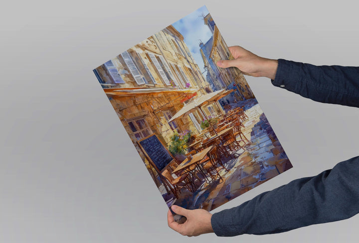 Aix en Provence Watercolor Poster Travel Print France Wall Art Aix en Provence Decor City Scene Lavender Market French Landscape Print