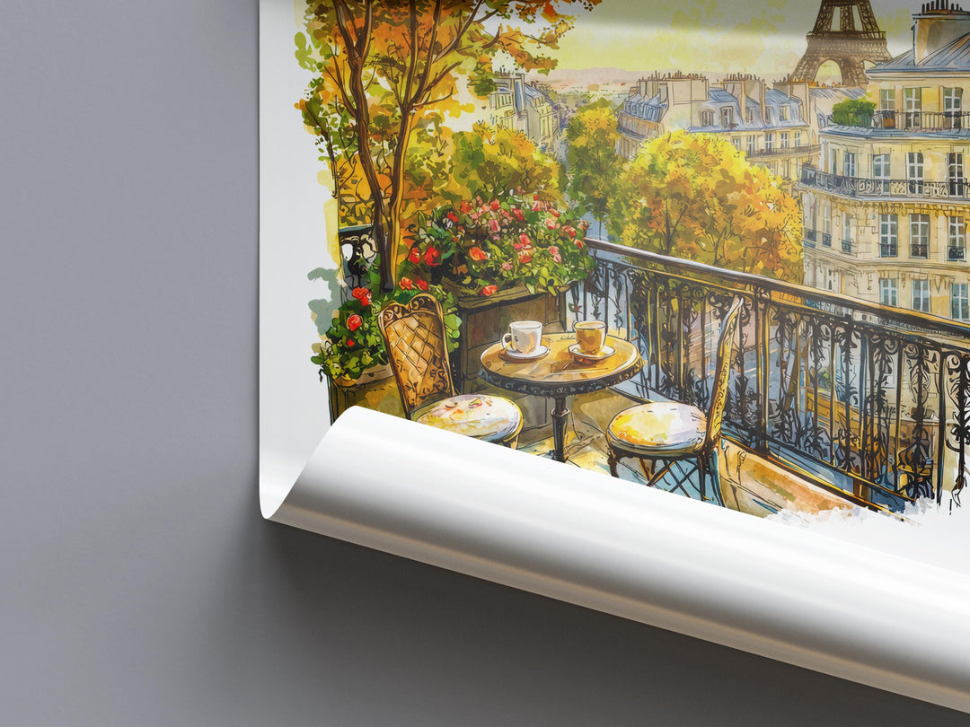 Paris Watercolor Poster Paris Wall Art Paris Travel Print Paris City Decor Paris France Painting Eiffel Tower Paris Poster