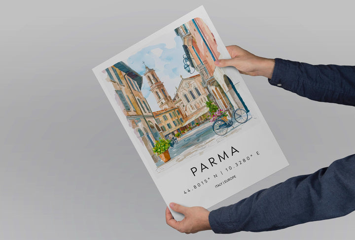 Parma Travel Print Wall Art Parma Wall Hanging Home Decor Parma Gift Art Lovers Italy Art Lover Gift Parma Print Italy Wall Art Decor