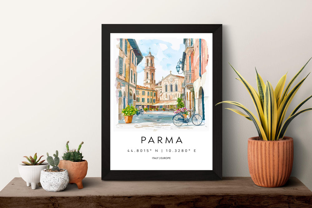 Parma Travel Print Wall Art Parma Wall Hanging Home Decor Parma Gift Art Lovers Italy Art Lover Gift Parma Print Italy Wall Art Decor