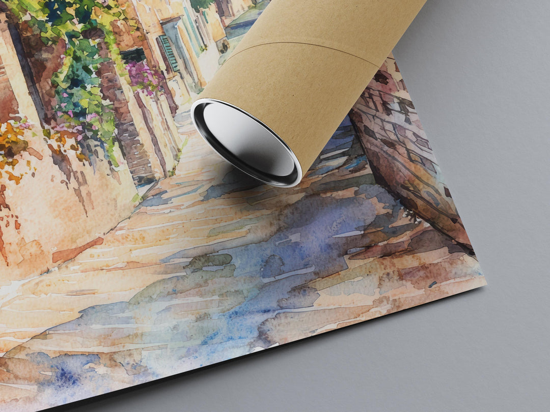 Verona Watercolor Poster Verona Travel Print Verona Italy Art Verona Wall Decor Verona City Painting