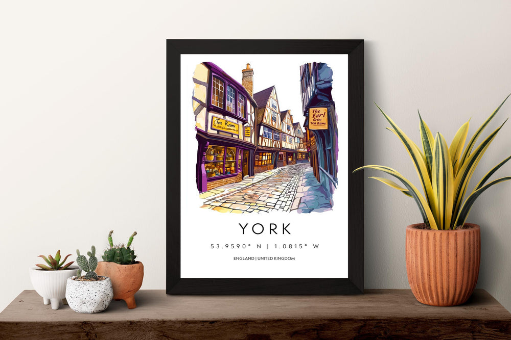 York Watercolor Poster York England Travel Print Wall Art York Home Decor York Gift Art Lovers UK Historic City