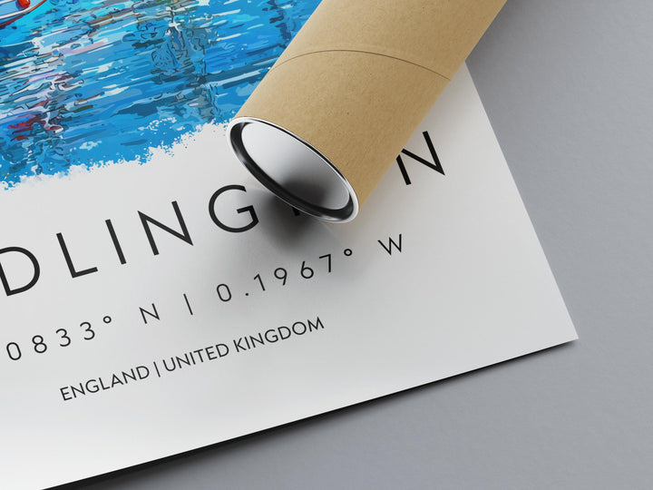 Bridlington Watercolor Poster Bridlington England Travel Print Wall Art Bridlington Home Decor Bridlington Gift Art Lovers Yorkshire Coast
