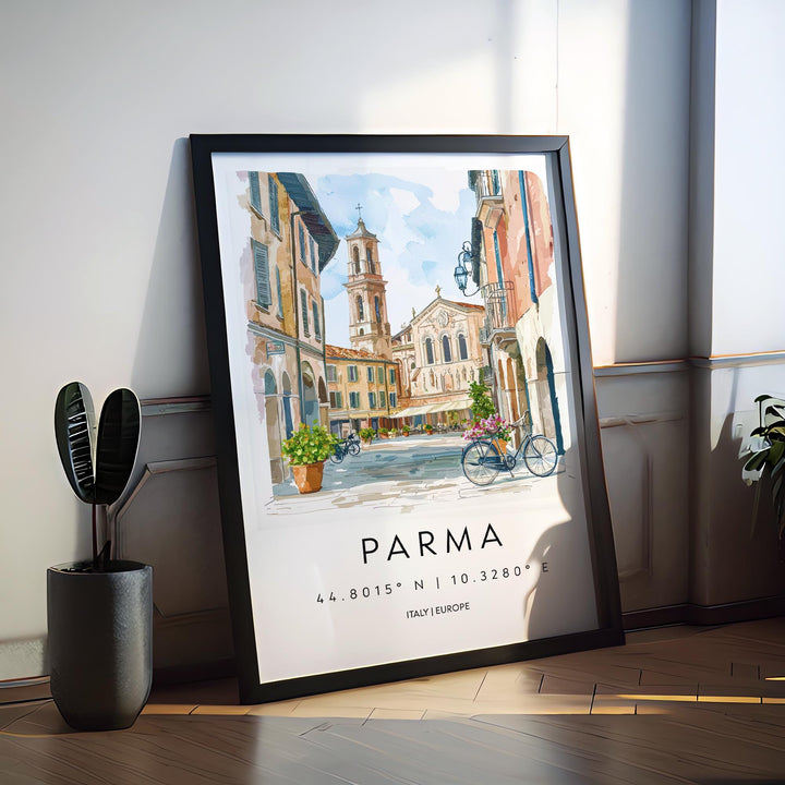 Parma Travel Print Wall Art Parma Wall Hanging Home Decor Parma Gift Art Lovers Italy Art Lover Gift Parma Print Italy Wall Art Decor