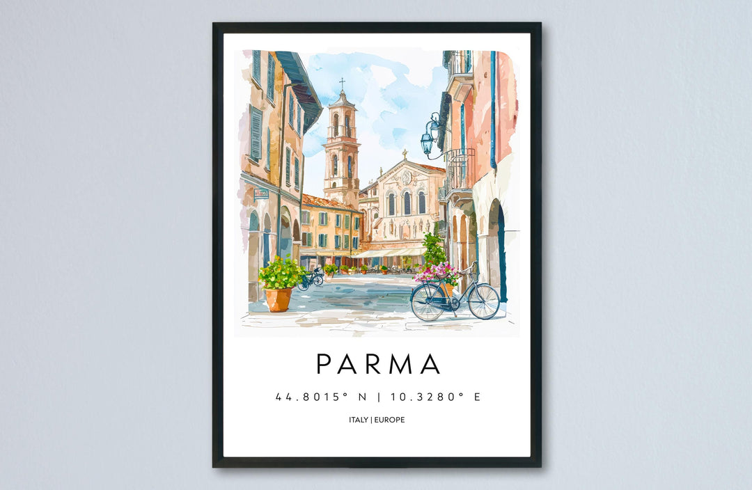 Parma Travel Print Wall Art Parma Wall Hanging Home Decor Parma Gift Art Lovers Italy Art Lover Gift Parma Print Italy Wall Art Decor
