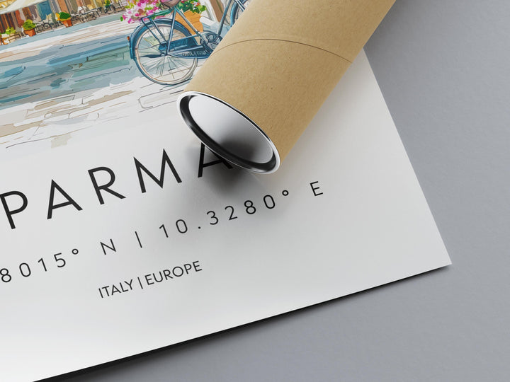 Parma Travel Print Wall Art Parma Wall Hanging Home Decor Parma Gift Art Lovers Italy Art Lover Gift Parma Print Italy Wall Art Decor