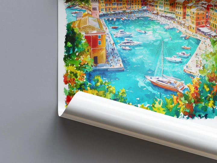 Genoa Watercolor Poster Genoa Italy Travel Print Wall Art Genoa Home Decor Genoa Gift Art Lovers Italy Art Genoa Port Cityscape