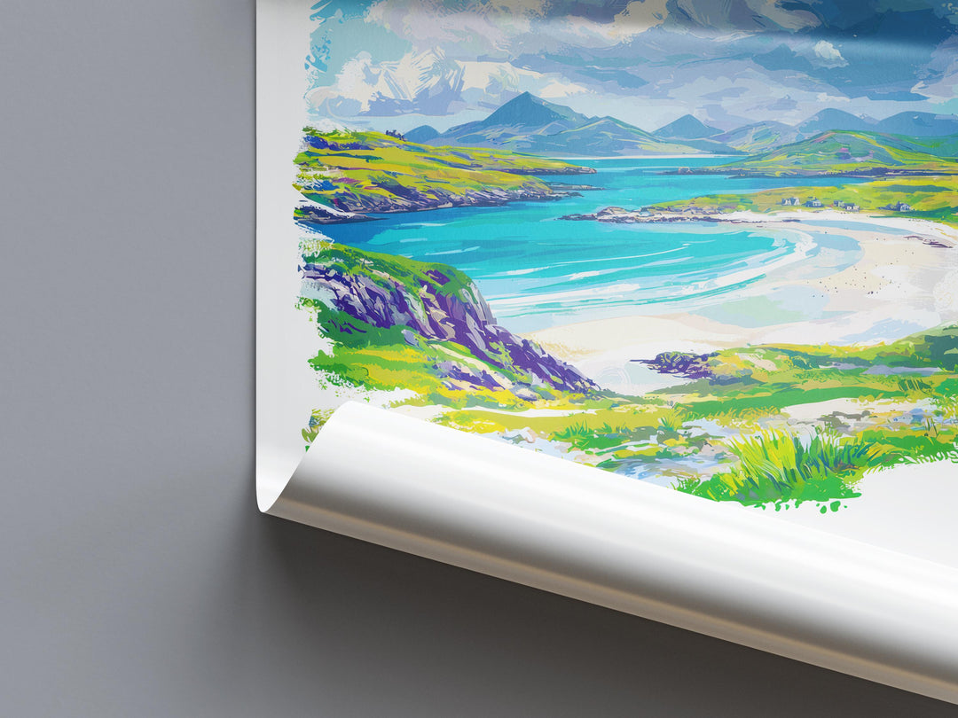 Isle of Harris Watercolor Poster Isle of Harris Scotland Travel Print Wall Art Isle of Harris Home Decor Isle of Harris Gift Art Lovers