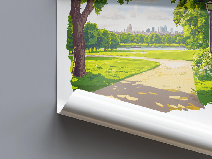 Hyde Park Watercolor Poster Hyde Park London Travel Print Wall Art Hyde Park Home Decor Hyde Park Gift Art Lovers UK Park