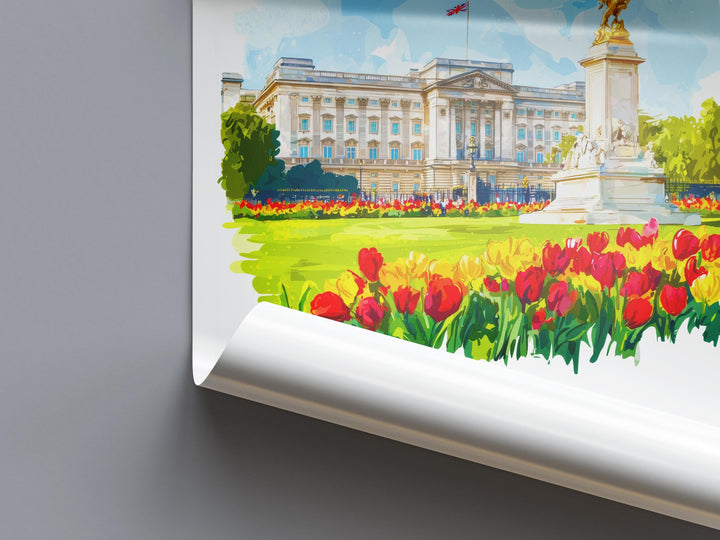 Buckingham Palace Watercolor Poster Buckingham Palace London Travel Print Wall Art Buckingham Palace Home Decor Buckingham Palace Gift