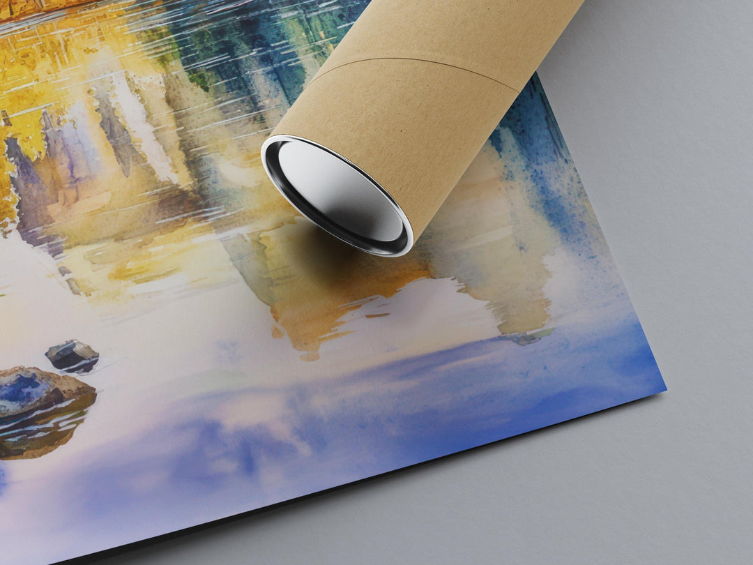 Yosemite Watercolor Poster Yosemite California Travel Print Wall Art Yosemite Home Decor Yosemite Gift Art Lovers National Park