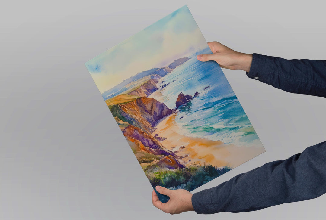 Point Reyes National Seashore Watercolor Poster California Travel Print Wall Art Point Reyes Home Decor Point Reyes Gift Nature Lovers