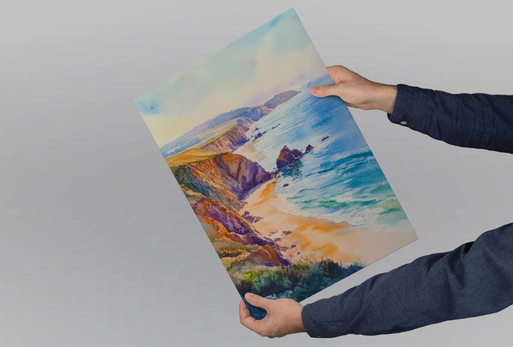 Point Reyes National Seashore Watercolor Poster California Travel Print Wall Art Point Reyes Home Decor Point Reyes Gift Nature Lovers