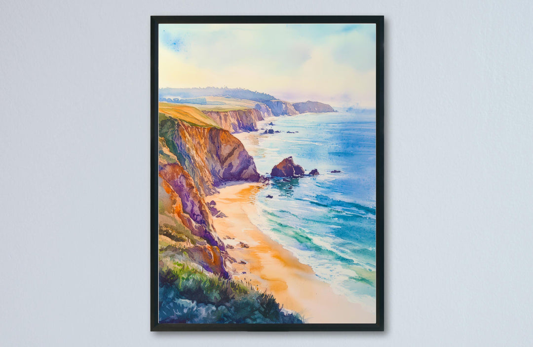 Point Reyes National Seashore Watercolor Poster California Travel Print Wall Art Point Reyes Home Decor Point Reyes Gift Nature Lovers