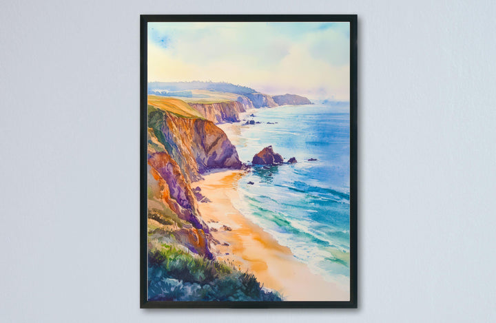 Point Reyes National Seashore Watercolor Poster California Travel Print Wall Art Point Reyes Home Decor Point Reyes Gift Nature Lovers