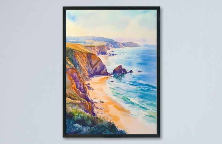 Point Reyes National Seashore Watercolor Poster California Travel Print Wall Art Point Reyes Home Decor Point Reyes Gift Nature Lovers