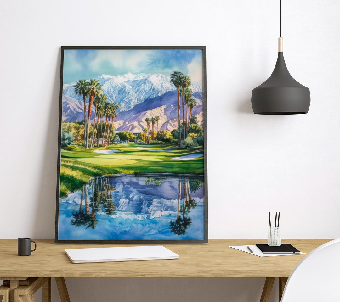 Palm Springs Watercolor Poster Palm Springs California Travel Print Wall Art Palm Springs Home Decor Palm Springs Gift Art Lovers