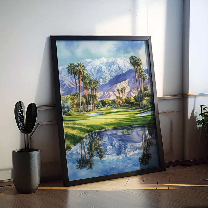 Palm Springs Watercolor Poster Palm Springs California Travel Print Wall Art Palm Springs Home Decor Palm Springs Gift Art Lovers