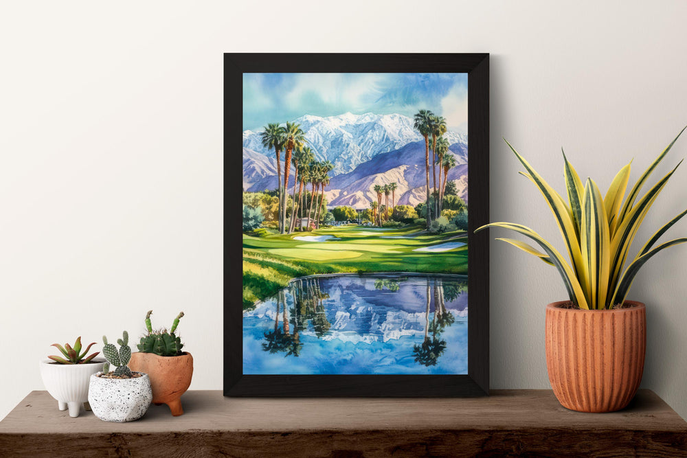 Palm Springs Watercolor Poster Palm Springs California Travel Print Wall Art Palm Springs Home Decor Palm Springs Gift Art Lovers