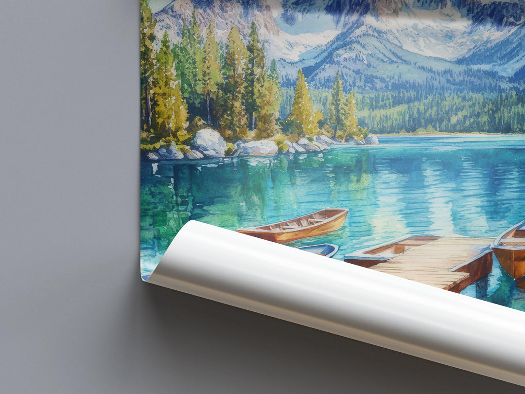 Mammoth Lakes Watercolor Poster Mammoth Lakes California Travel Print Wall Art Mammoth Lakes Home Decor Mammoth Lakes Gift Art Lovers