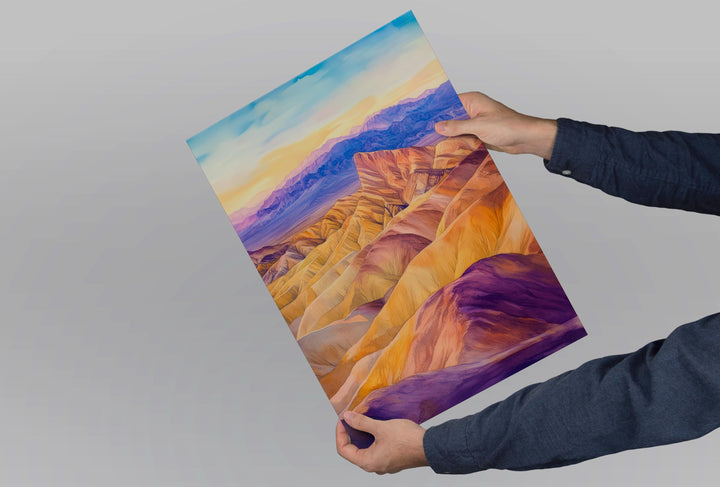 Death Valley National Park Watercolor Poster Death Valley California Travel Print Wall Art Death Valley Home Decor Death Valley Gift Nature