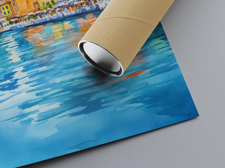Lake Garda Watercolor Poster Wall Art Lake Garda Wall Hanging Home Décor Lake Garda Gift Art Lovers Italy Art Lover Gift Souvenir Print