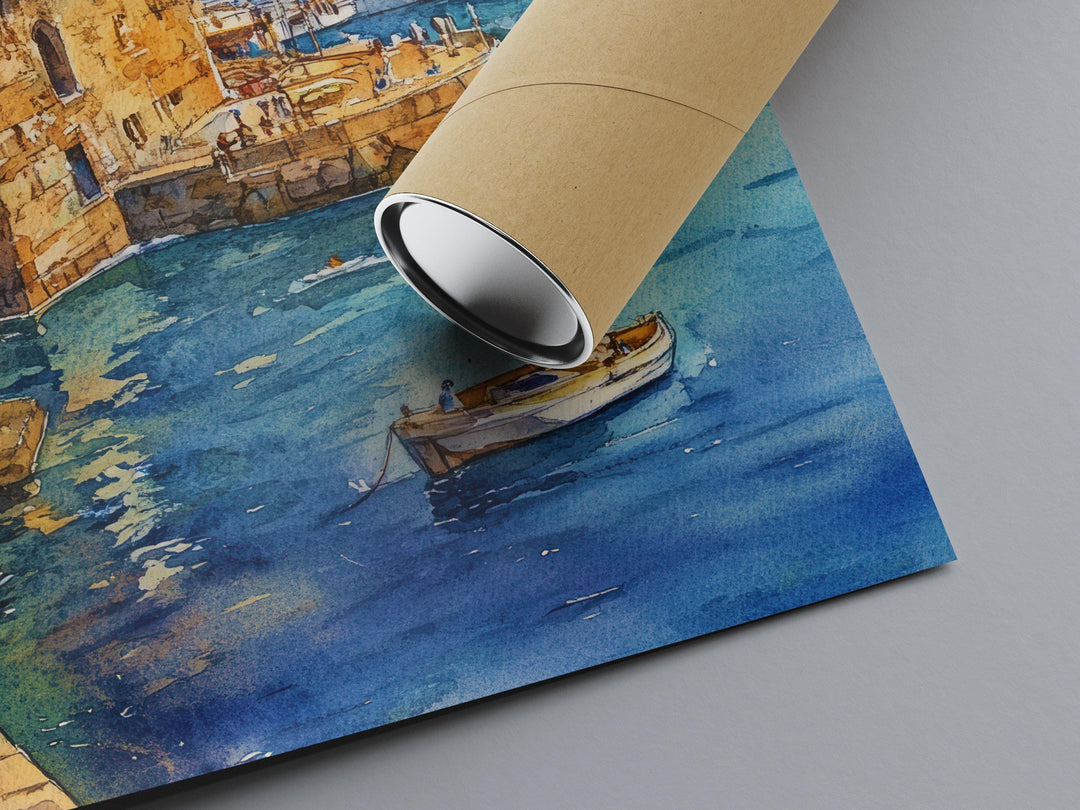 Genoa Watercolor Poster Wall Art Genoa Wall Decor Home Décor Genoa Gift Art Lovers Italy Art Lover Gift Travel Souvenir Print